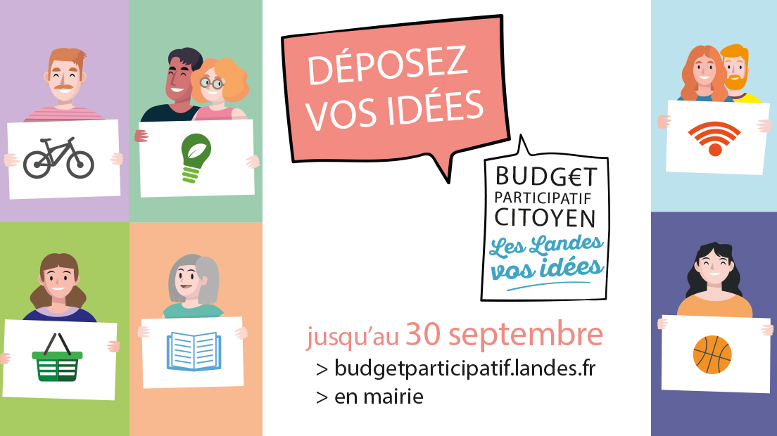 Landes | Budget participatif citoyen des Landes : déposez vos idées !