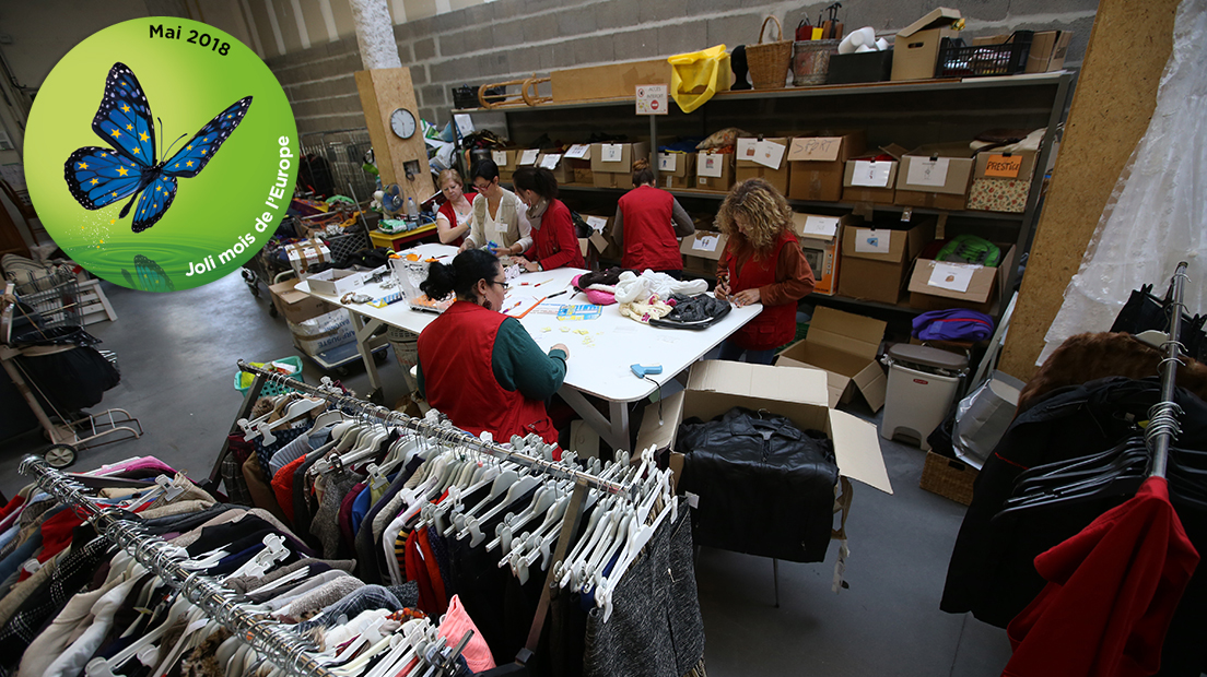 Exposition sur les recycleries landaises dans le cadre du Joli Mois de l'Europe